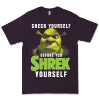 Plum sh.rek check yourself before you sh.rek yourself t shirt Premium Tee - linhVisuals