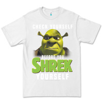 White sh.rek check yourself before you sh.rek yourself t shirt Premium Tee - linhVisuals