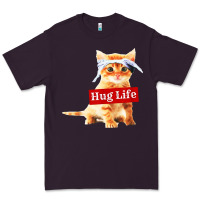 Plum hug life kitty cat Premium Tee - linhVisuals