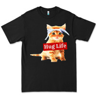 Black hug life kitty cat Premium Tee - linhVisuals
