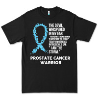 Black prostate cancer t  shirt the devil  prostate cancer awareness support Premium Tee - linhVisuals