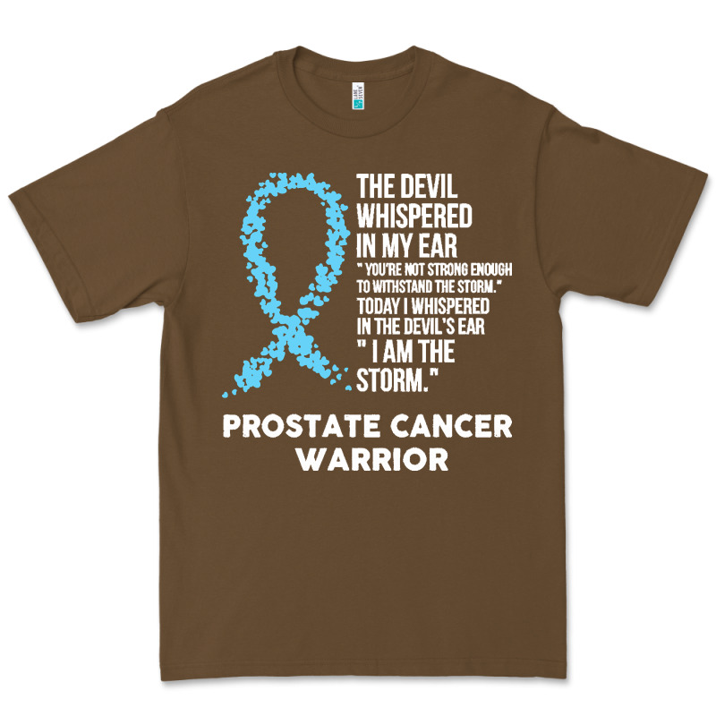 Prostate Cancer T  Shirt The Devil  Prostate Cancer Awareness Support Premium Tee by linhVisuals | Teevron