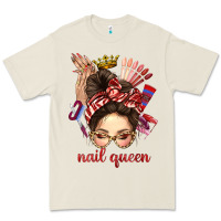 Bone nail queen messy bun with crown bbs Premium Tee - BundleAndBundleShop