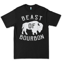 Beast Of Bourbon Drinking Whiskey Design Bison Buffalo Party T Shirt Premium Tee | Teevron