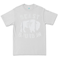 Dove Grey beast of bourbon drinking whiskey design bison buffalo party t shirt Premium Tee - linhVisuals