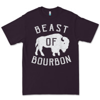 Plum beast of bourbon drinking whiskey design bison buffalo party t shirt Premium Tee - linhVisuals