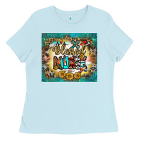 Baby Blue blessed nurse tumbler Ladies Tee - BundleAndBundleShop