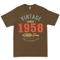 Cacao Vintage Since 1958 - 64th Birthday Retro Classic Premium Tee - linhVisuals