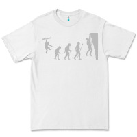 White funny rock climbing evolution Premium Tee - linhVisuals