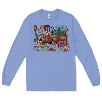 Colony Blue fram fresh christmas trees Long Sleeve Tee - SublimationCraftShop