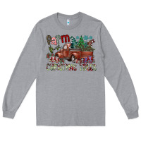 Heather Grey fram fresh christmas trees Long Sleeve Tee - SublimationCraftShop