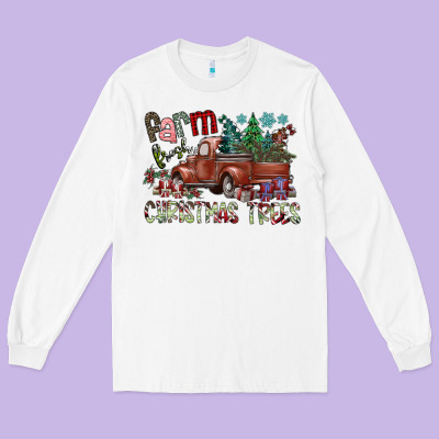 Fram Fresh Christmas Trees Long Sleeve Tee Designed By Sublimationcraftshop