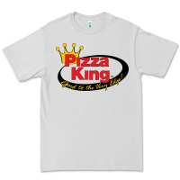 Dove Grey Pizza King Cowboy Premium Tee - linhVisuals
