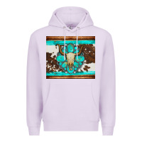 Lilac bull skull and turquoise cowhide tumbler Premium Hoodie - Artiststas
