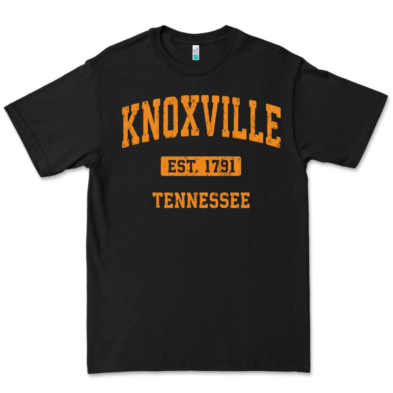 Knoxville Tennessee Tn Vintage Athletic Sports Design Pullover Hoodie Premium Tee by linhVisuals | Teevron