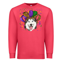 Cardinal mardi gras hat husky Premium Sweatshirt - RanaPortraitStore