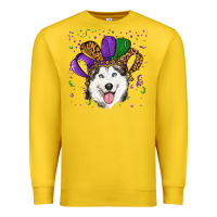 Lemon mardi gras hat husky Premium Sweatshirt - RanaPortraitStore