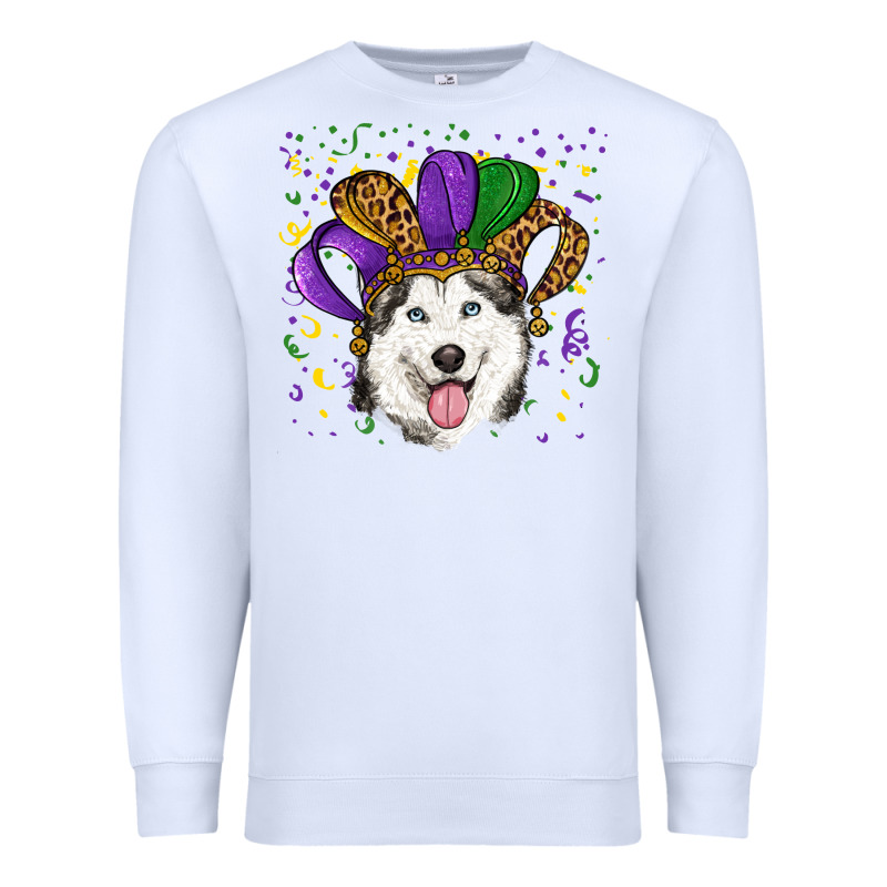 Mardi Gras Hat Husky Premium Sweatshirt by RanaPortraitStore | Teevron