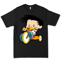 Black bobby on his bike   bobbys world Premium Tee - linhVisuals