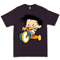 Plum bobby on his bike   bobbys world Premium Tee - linhVisuals