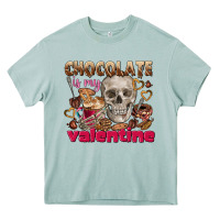 Arona Skull chocolate is my Valentine Heavy Core Tee - FaDigitalArtStudio