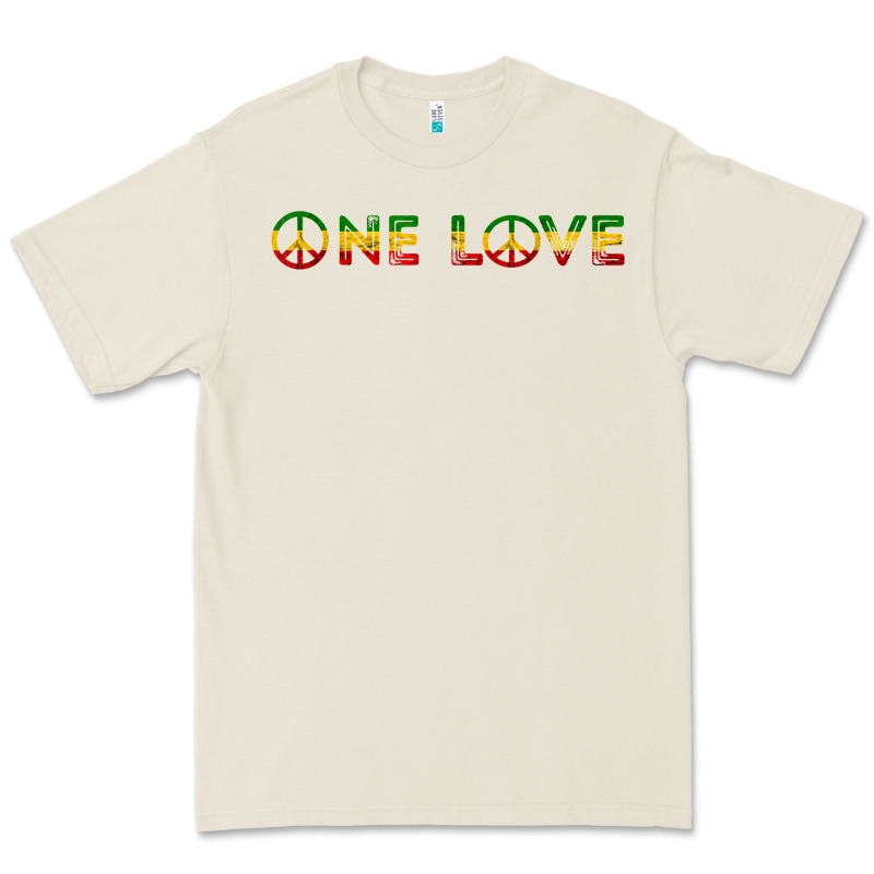 One Love Rasta Reggae Music Rastafarian Lover Jamaica Peace T Shirt Premium Tee by linhVisuals | Teevron
