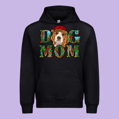 Christmas Dog Mom Beagle Urban Hoodie Designed By Ranaportraitstore