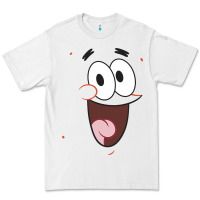 White sponge.bob squa.re.pants patrick face portrait Premium Tee - linhVisuals