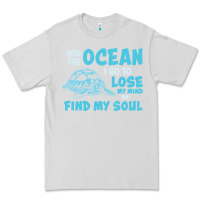Dove Grey into the ocean i go to find my soul Premium Tee - linhVisuals