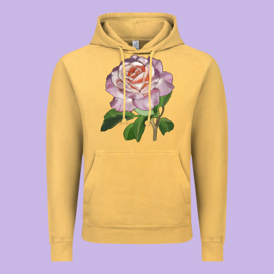 Belinda's Blush Rose Vintage Hoodie Designed By Lillyallendesigns