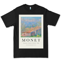 Black Claude Monet 1888 Premium Tee - linhVisuals