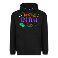 Black resting witch face Heavyweight Hoodie - Jasminsmagicworld