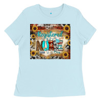 Baby Blue Registered Nurse Tumbler Ladies Tee - BundleAndBundleShop