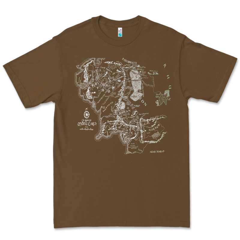 Middle Earth Map [tb] Premium Tee by linhVisuals | Teevron