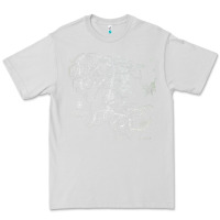 Dove Grey middle earth map [tb] Premium Tee - linhVisuals