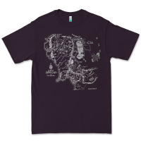 Plum middle earth map [tb] Premium Tee - linhVisuals