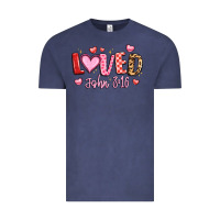 Vintage Denim loved john 3 16 Vintage Tee - LillyAllenDesigns