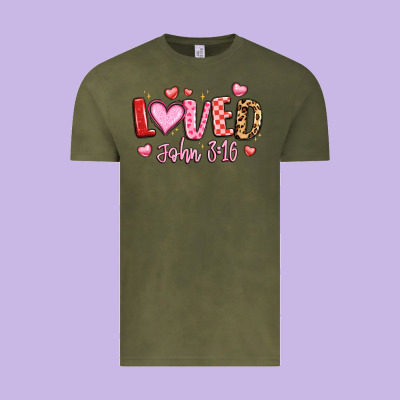Loved John 3 16 Vintage Tee Designed By Lillyallendesigns