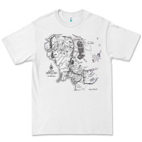 White middle earth map [tw] Premium Tee - linhVisuals