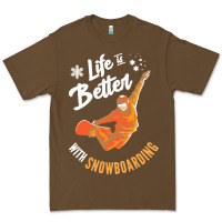 Cacao snowboard t  shirt snowboarding i snowboarder i winter sports t  shirt Premium Tee - linhVisuals