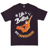 Plum snowboard t  shirt snowboarding i snowboarder i winter sports t  shirt Premium Tee - linhVisuals