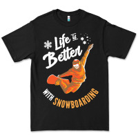 Black snowboard t  shirt snowboarding i snowboarder i winter sports t  shirt Premium Tee - linhVisuals
