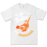 White snowboard t  shirt snowboarding i snowboarder i winter sports t  shirt Premium Tee - linhVisuals