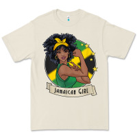Jamaican Black Woman T Shirt Jamaica Afro Girl Pride Premium Tee | Teevron