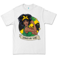 White jamaican black woman t shirt jamaica afro girl pride Premium Tee - linhVisuals