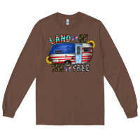 Chestnut land of the free Long Sleeve Tee - CowhideDigitalArt