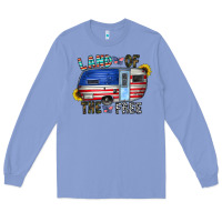 Colony Blue land of the free Long Sleeve Tee - CowhideDigitalArt