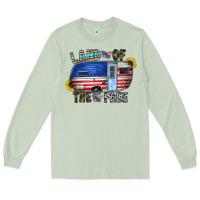 Matcha land of the free Long Sleeve Tee - CowhideDigitalArt