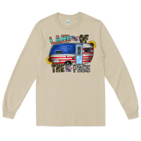 Mushroom land of the free Long Sleeve Tee - CowhideDigitalArt