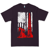 Plum oilfield shirt   us flag oil rig shirt Premium Tee - linhVisuals